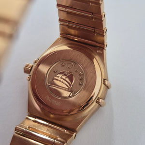 18K Omega Constellation Diamonds MOP Dial $ Bezel / Yellow Gold – Resale Vintage