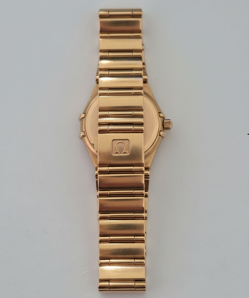 18K Omega Constellation Diamonds MOP Dial $ Bezel / Yellow Gold – Resale Vintage