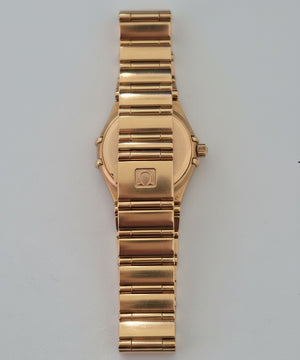 18K Omega Constellation Diamonds MOP Dial $ Bezel / Yellow Gold – Resale Vintage