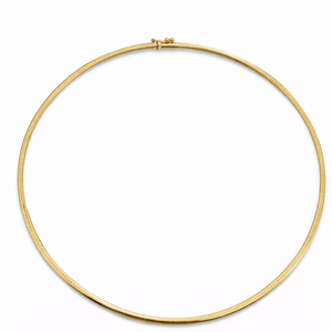 14K Yellow Gold Omega Chain Necklace