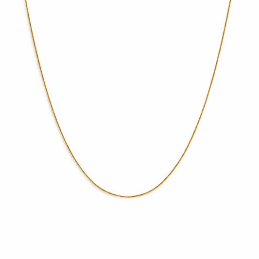 Yellow Gold Foxtail Chain, 18k, 0.52gr, 15-17''