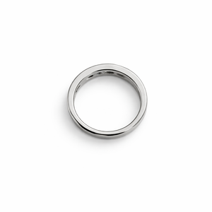 14K White Gold Channel Set Diamond Band TDW:0.25ct VS H