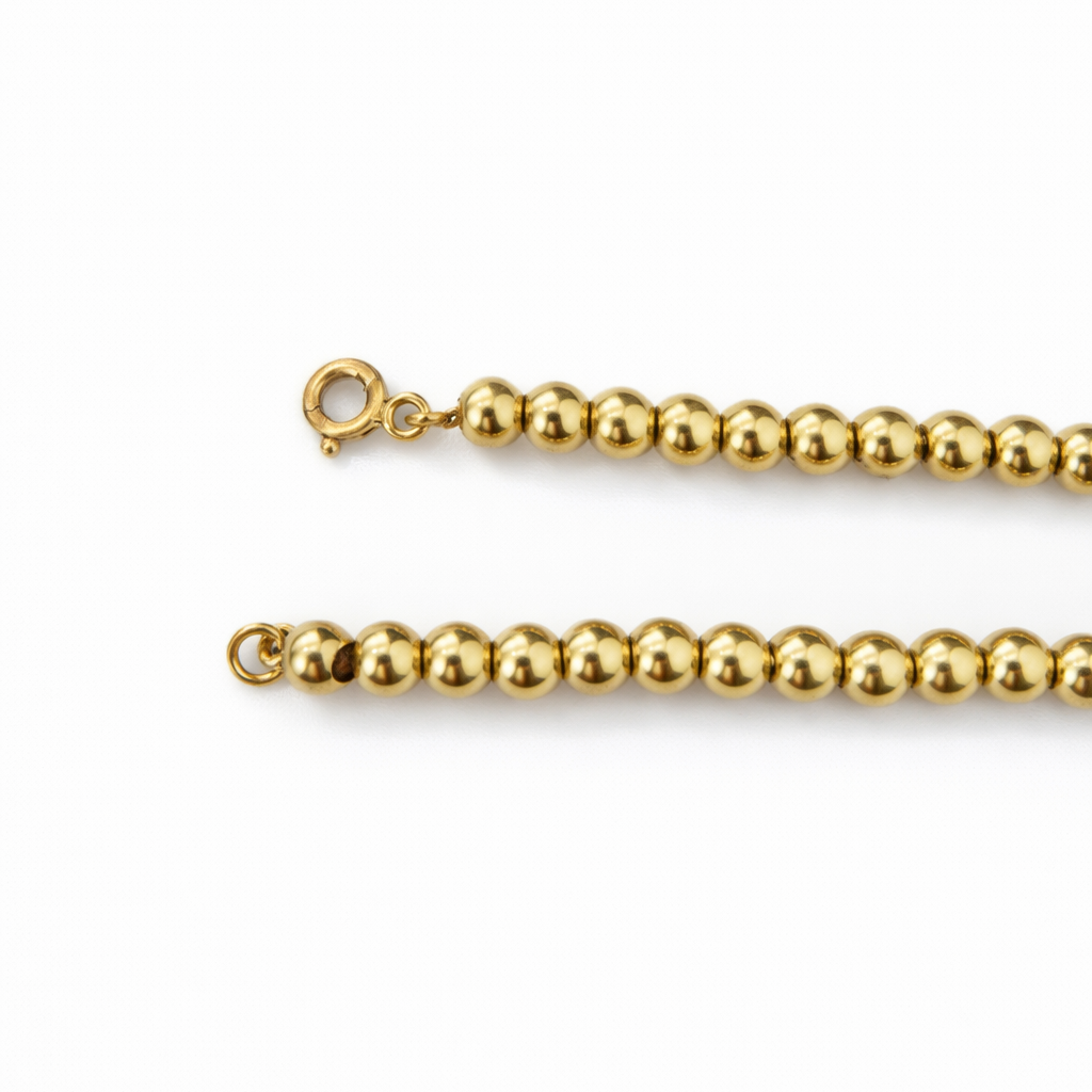 Yellow Gold Beaded Bracelet, 18k