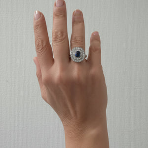 18K Vintage Two Tones Gold Ring Diamond Accent TDW: 0.80ct Resale