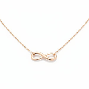 18k Yellow Gold Infinity Necklace