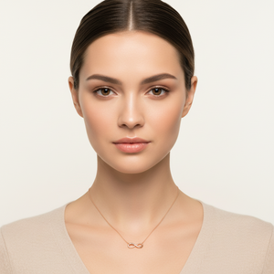 18k Yellow Gold Infinity Necklace