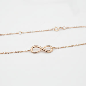 18k Yellow Gold Infinity Necklace