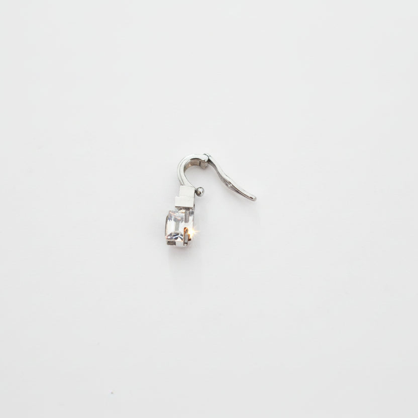 18k White Gold Pendant with White and Blue Sapphire