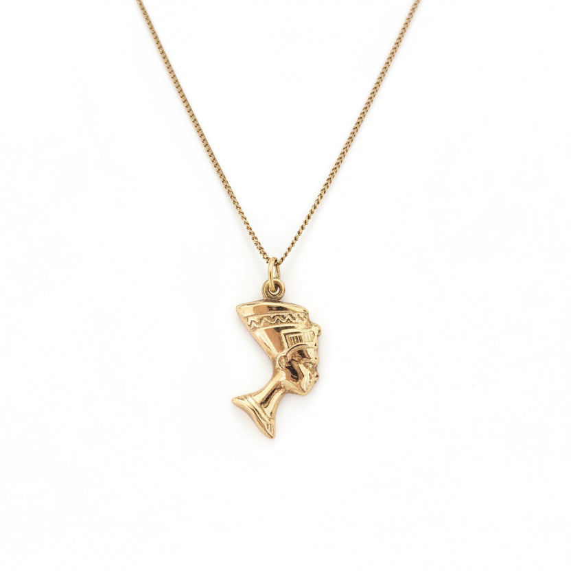 10k Yellow Gold Queen Nefertiti Pendant