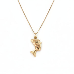 10k Yellow Gold Queen Nefertiti Pendant