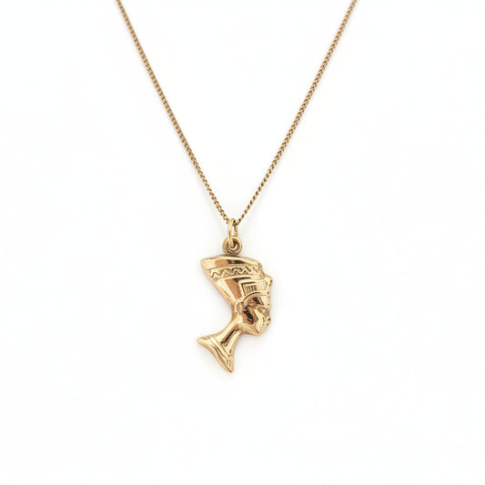 10k Yellow Gold Queen Nefertiti Pendant