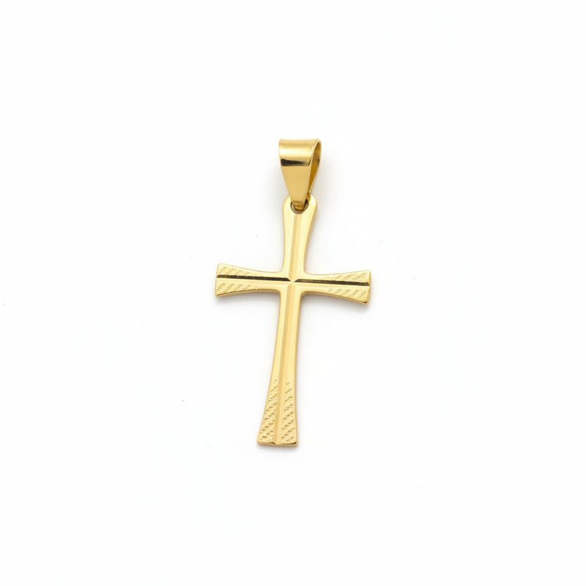 18k Yellow Gold Cross Pendant