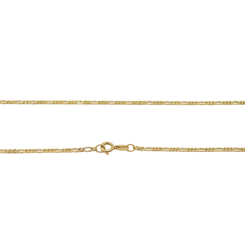 14k Yellow Gold Figaro Chain