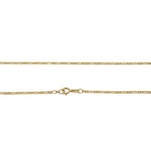 14k Yellow Gold Figaro Chain