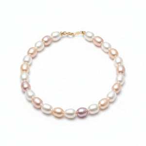 Multicolor Fresh water Pearl Bracelet, 7 1/2 Inches