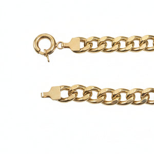 18k Yellow Gold Miami Cuban Link Chain ,16 Inches