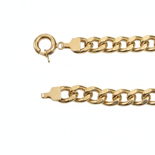 18k Yellow Gold Miami Cuban Link Chain ,16 Inches
