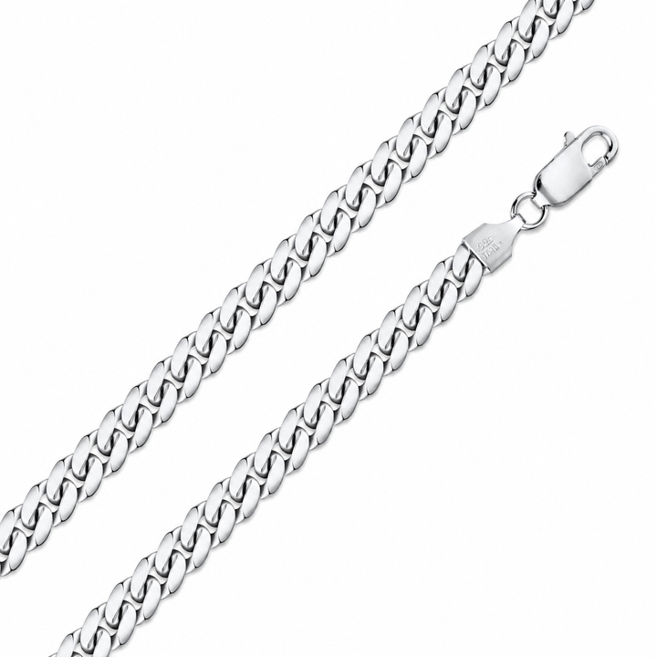 925 Sterling Silver Miami Cuban Chain Necklace