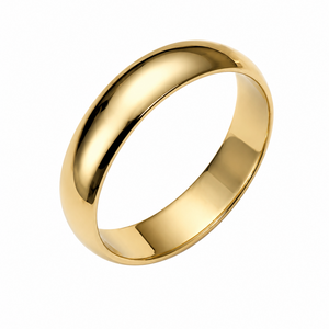 10K Yellow Gold Wedding Band Ring 5mm