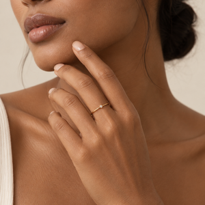 18K Yellow Gold Solitaire Cubic Zirconia Ring