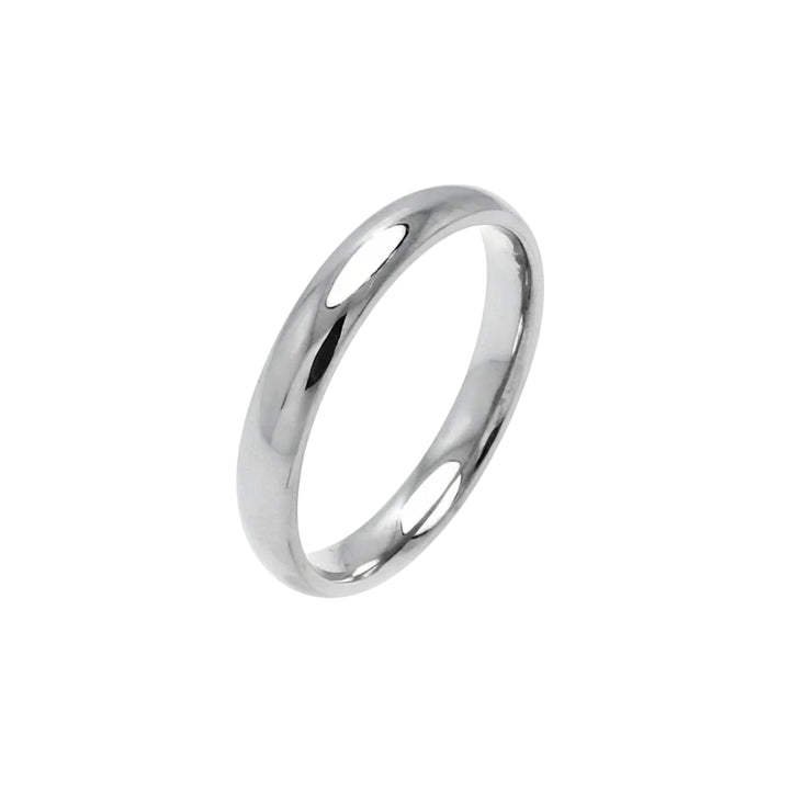925 Sterling Silver Plain Wedding Band Round Ring