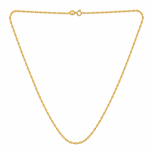 18K Gold Anchor Link Chain Necklace