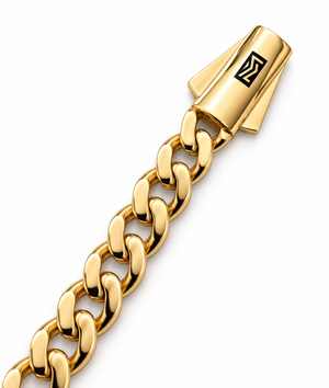 18K Yellow Gold Cuban curb link Bracelet