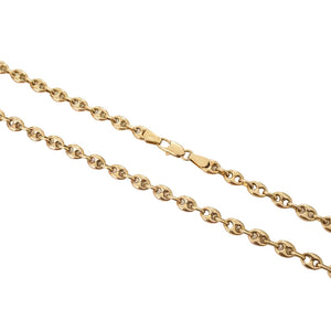 14K Yellow Gold Puffed Anchor Link Chain 20"