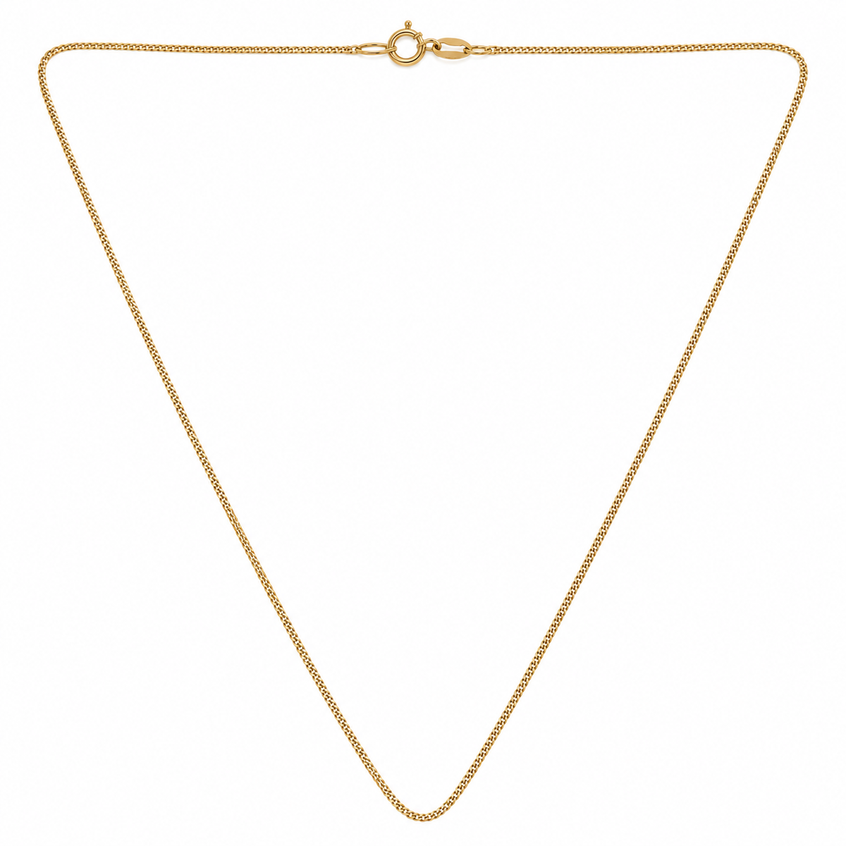14K Yellow Gold Curb Chain Necklace