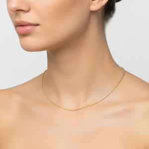 925 Sterling Silver Gold Plated Anchor Chain, 16 Inches
