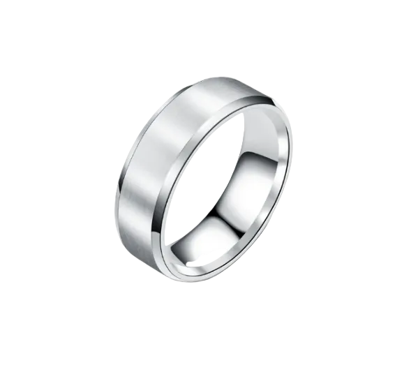925 Sterling Silver Matte Design Band Ring