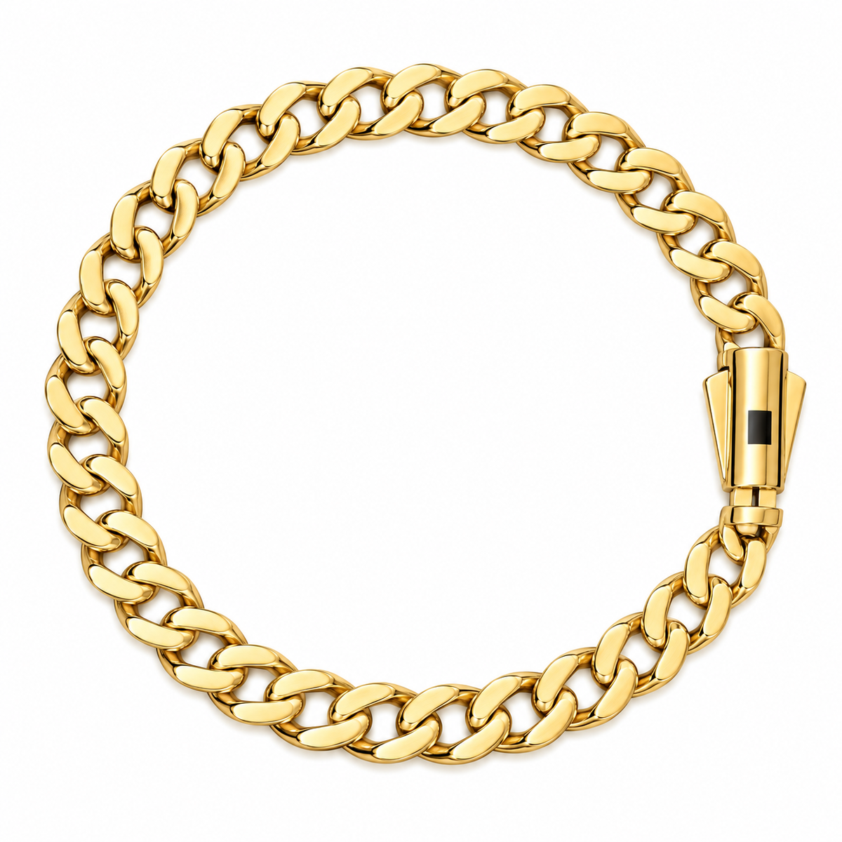 18K Yellow Gold Cuban curb link Bracelet