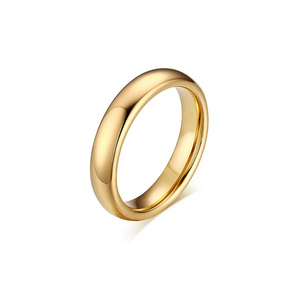 18K Yellow Gold Half – dome Band. 3.2gr 3.7mm