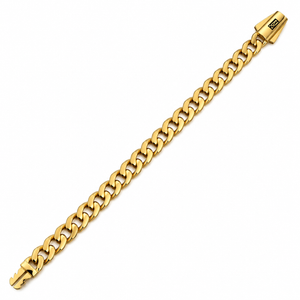 18K Yellow Gold Cuban curb link Bracelet