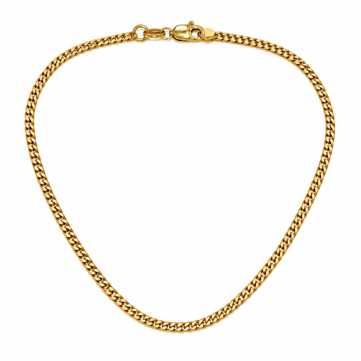 18K Yellow Gold Curb Chain Bracelet