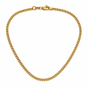 18K Yellow Gold Curb Chain Bracelet