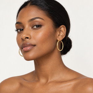 10K Yellow Gold Polished Hoop Earrings