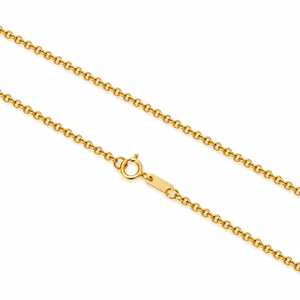 18K Yellow Gold Rolo Chain Necklace