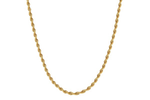 18K Yellow Gold Rope Chain 20" 9.26gr