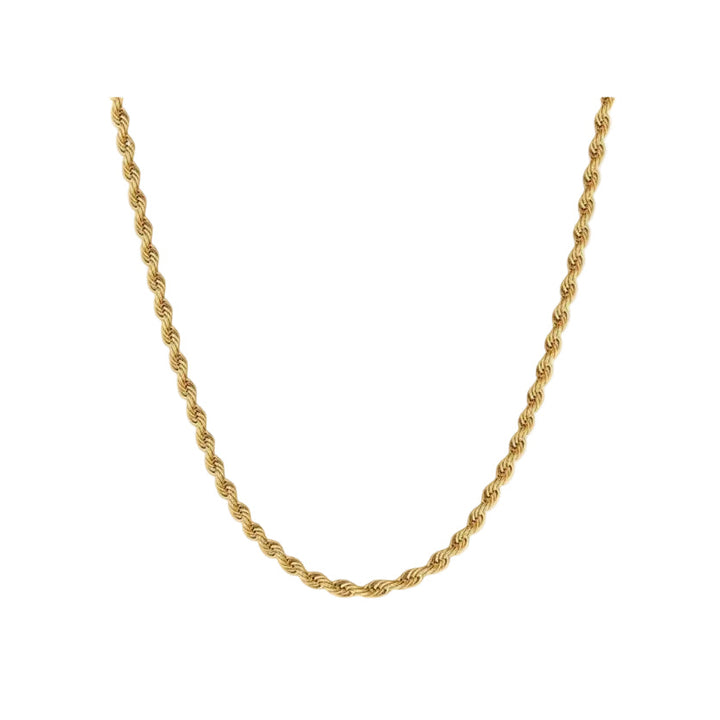 18K Yellow Gold Rope Chain 20"