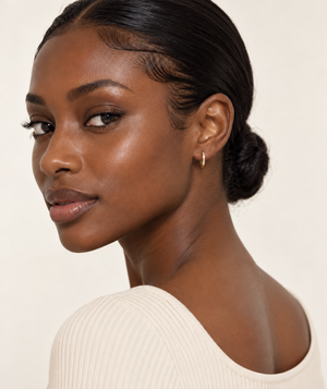 925 Sterling Silver Gold Plated Huggie Hoop Earrings