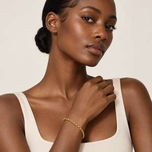 18K Yellow Gold Rolo Chain Bracelet