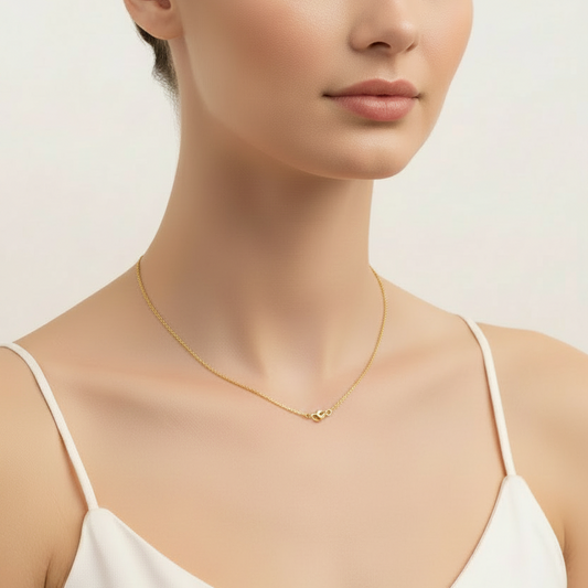 925 Sterling Silver Gold Plated Box Chain