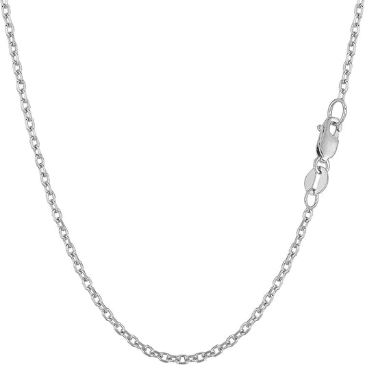 White Gold Link Chain 18k 16inch