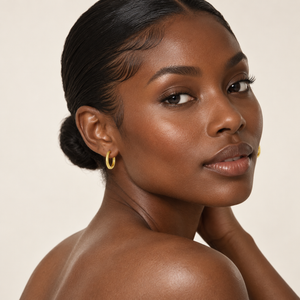 925 Sterling Silver Gold Plated Huggie Hoop Earrings