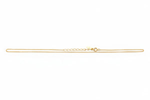 18K Yellow Gold Simple Linked Chain with Extensions. 2.4 gr 16"