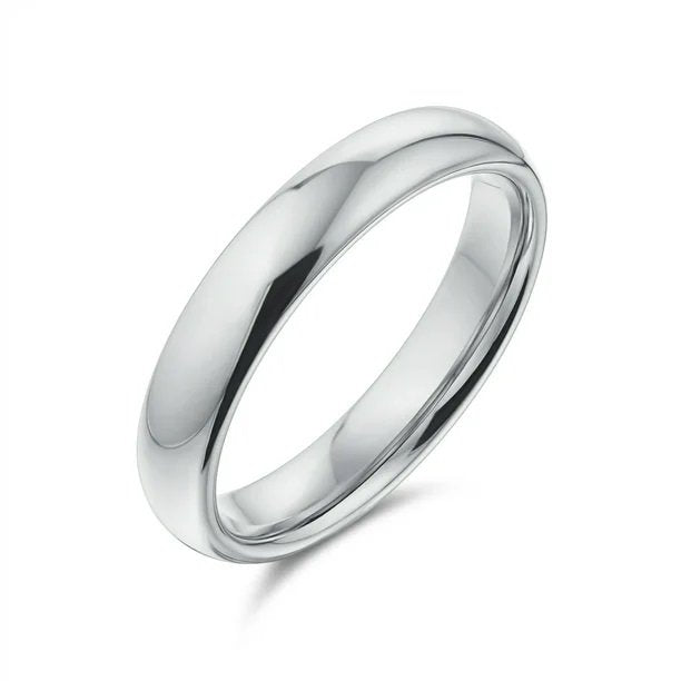 Sterling Silver Half Dome Ring, 925, size 8