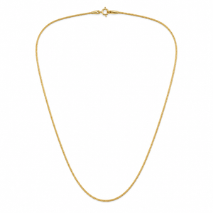 18K Yellow Gold Wheat Chain Necklace