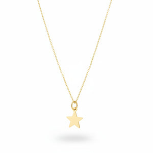 Yellow Gold Star Kids Pendant 18k