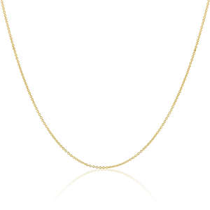 Yellow Gold Cable Link Chain 18k 16 inches
